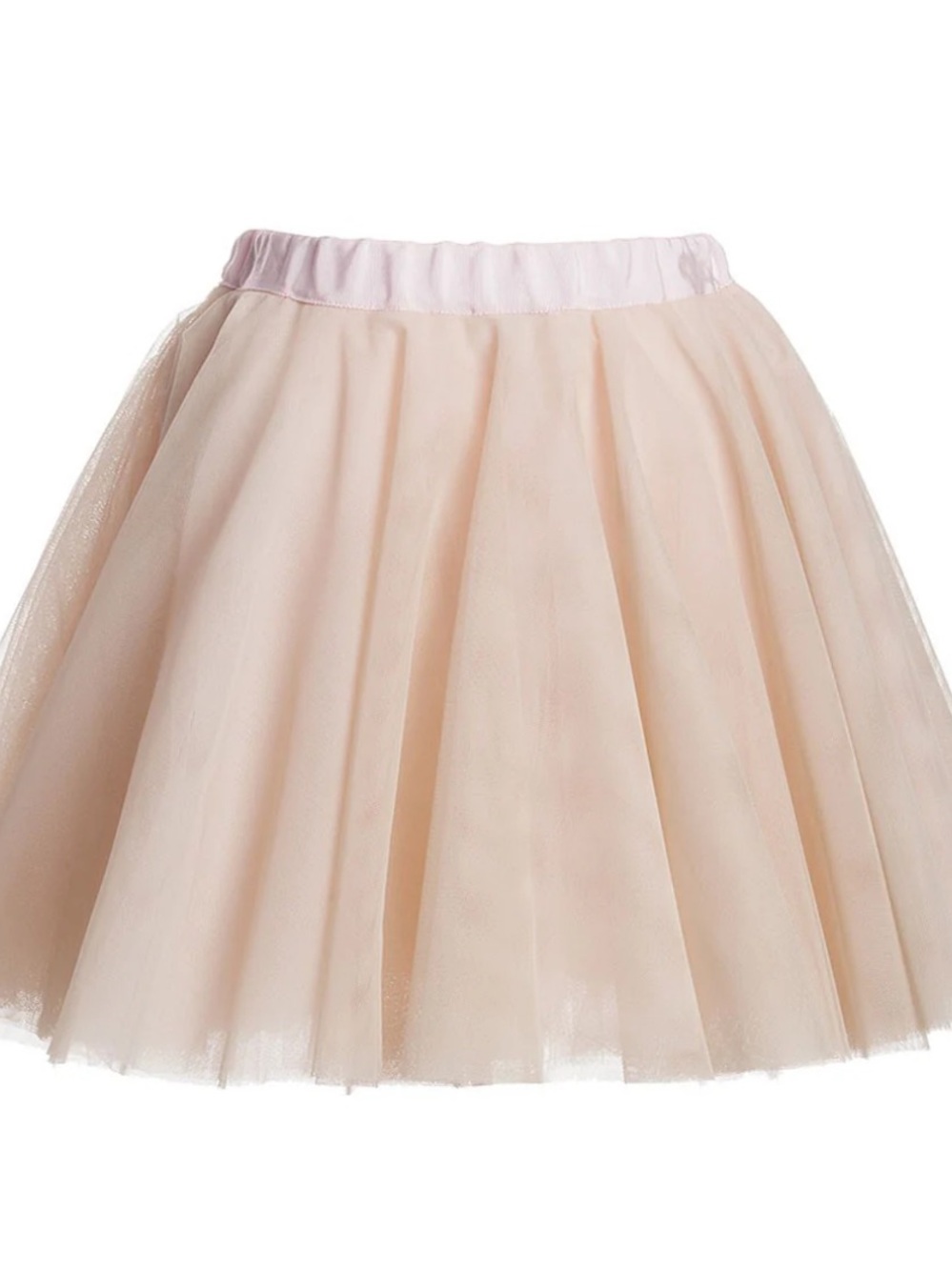 MONNALISA Soft Blush Tulle Skirt -girls